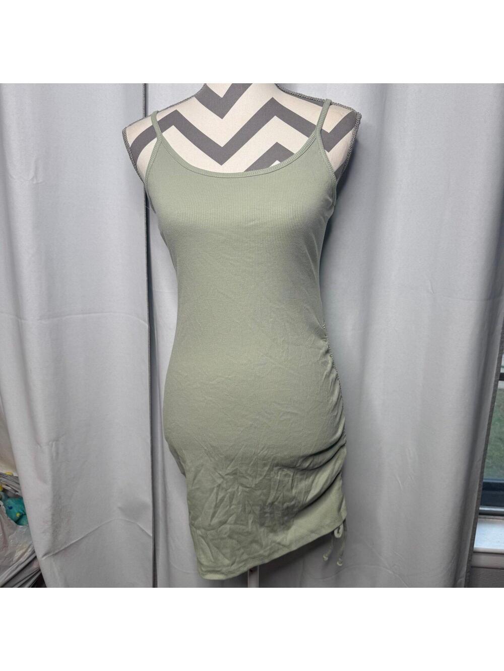 One Time Ruched Mini Dress - Sage - fashion Nova